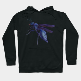 Warrior Wasp Insect Detailed Drawing Hoodie